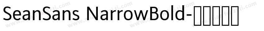SeanSans NarrowBold字体转换